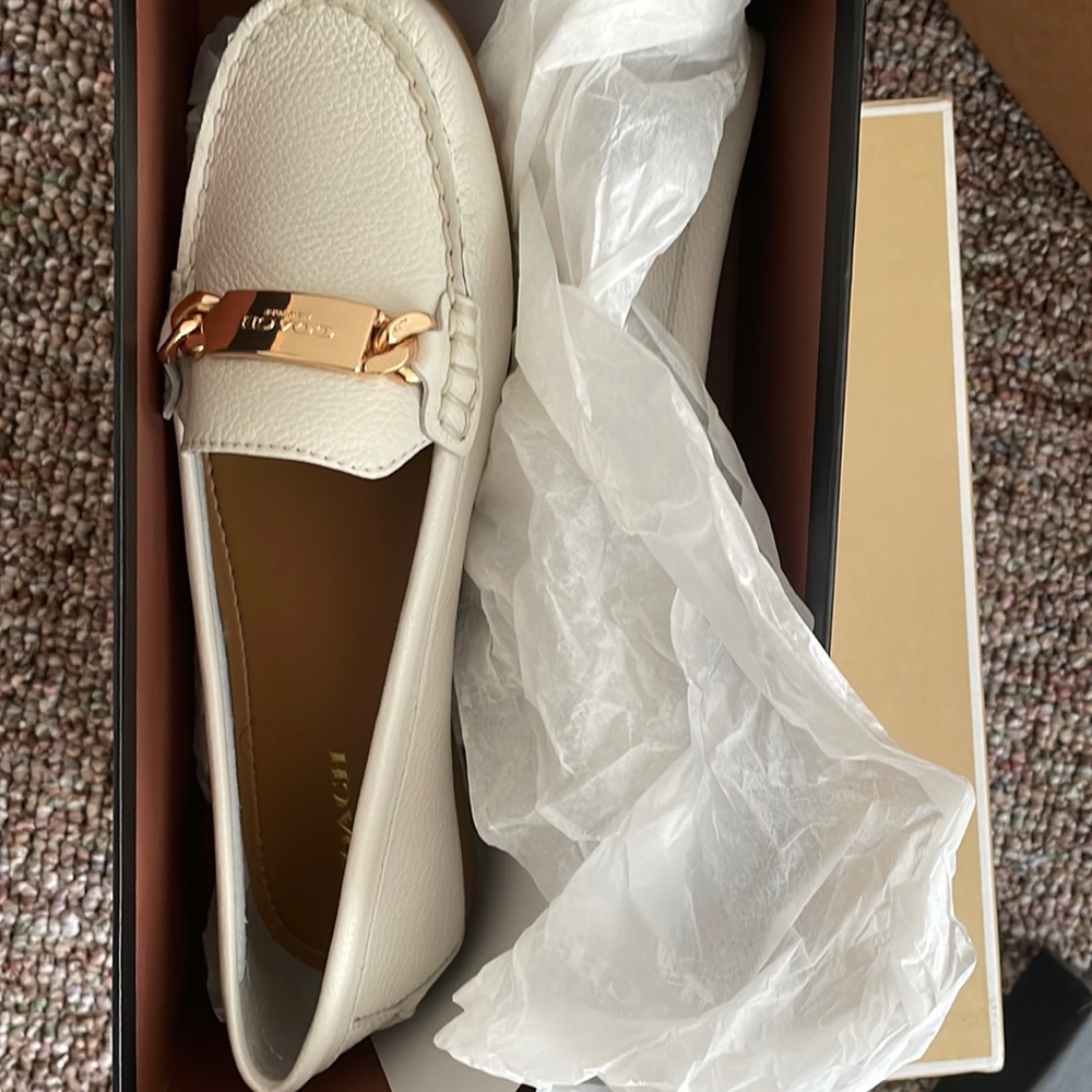 Coach leather loafers